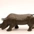 Rhinoceros in bronze